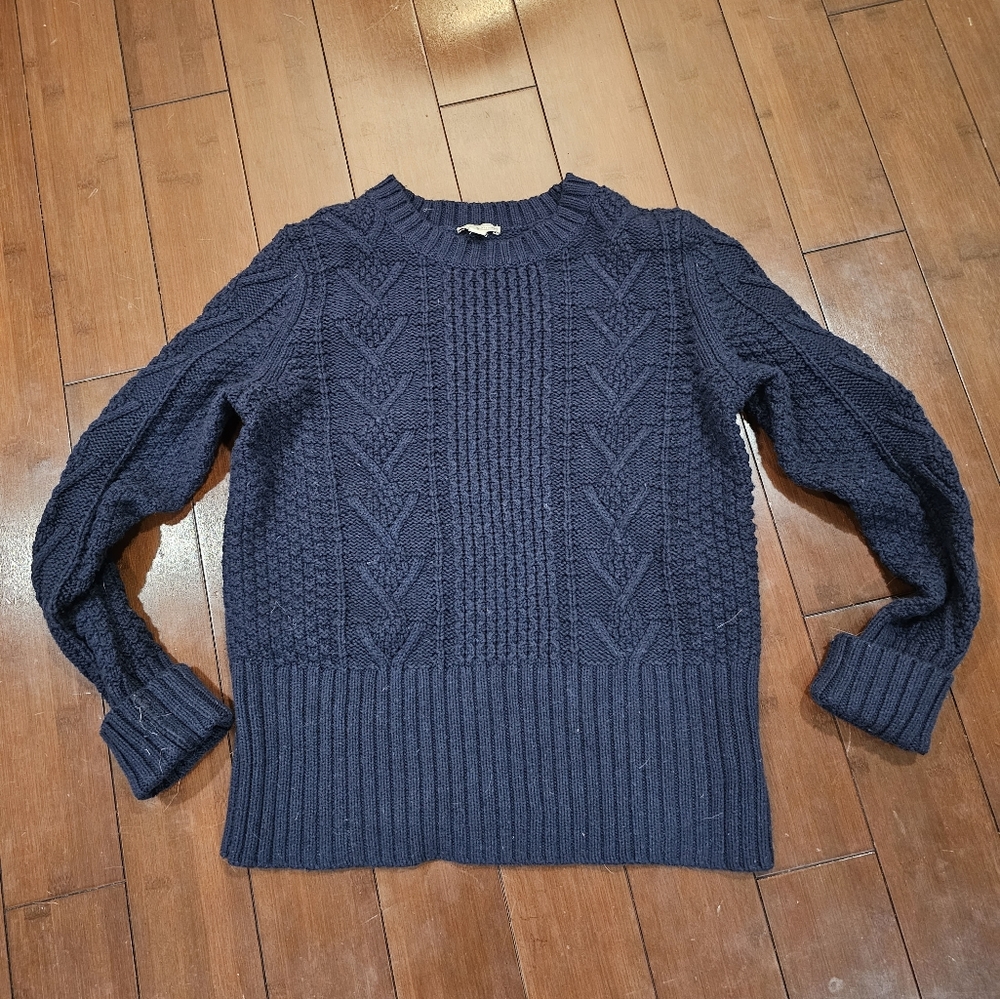 GAP Cable Knit Sweater Navy Large